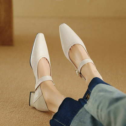 Merlot Genuine Leather Heels