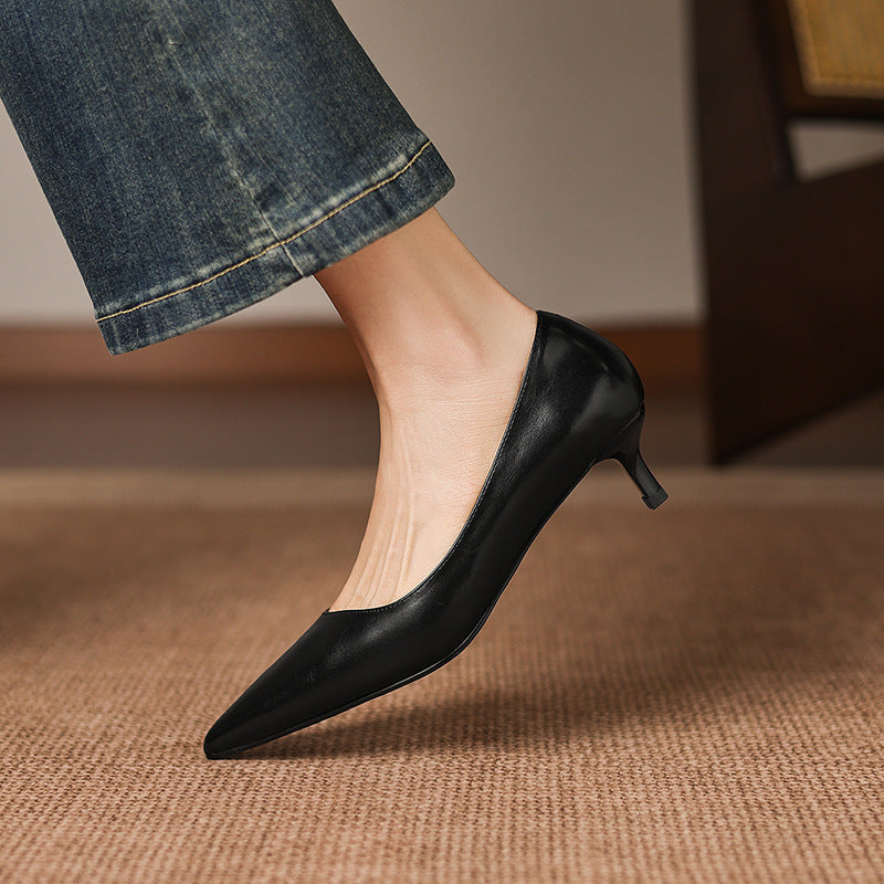 Ayra Genuine Leather Heels