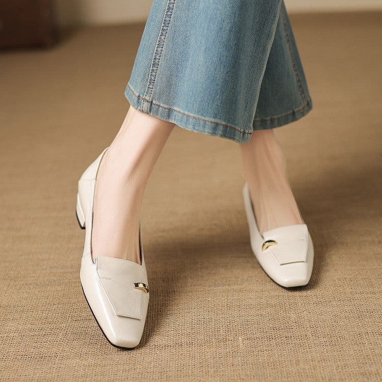 Dalia Genuine Leather Loafer Pumps