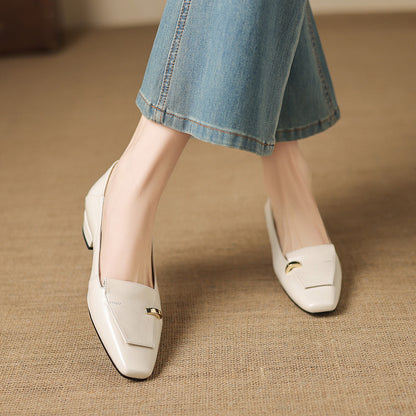 Dalia Genuine Leather Loafer Pumps