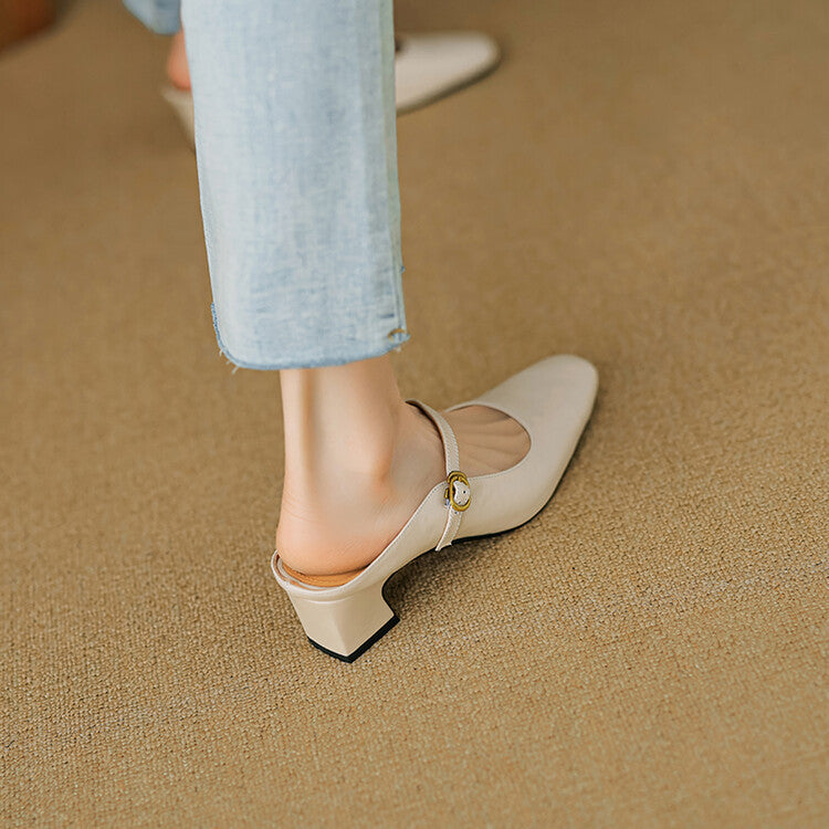 Zaya Genuine Leather Mules