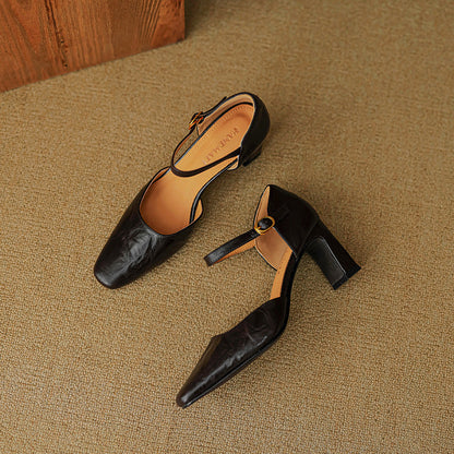 Amaris Genuine Leather Heels