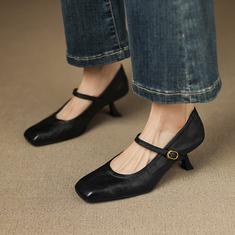 Kedy Genuine Leather Heels