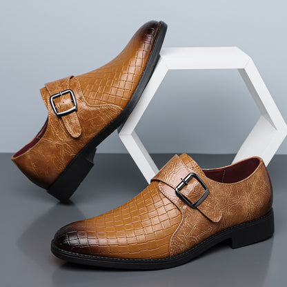 Dorel Single Monk Strap Leather Shoes