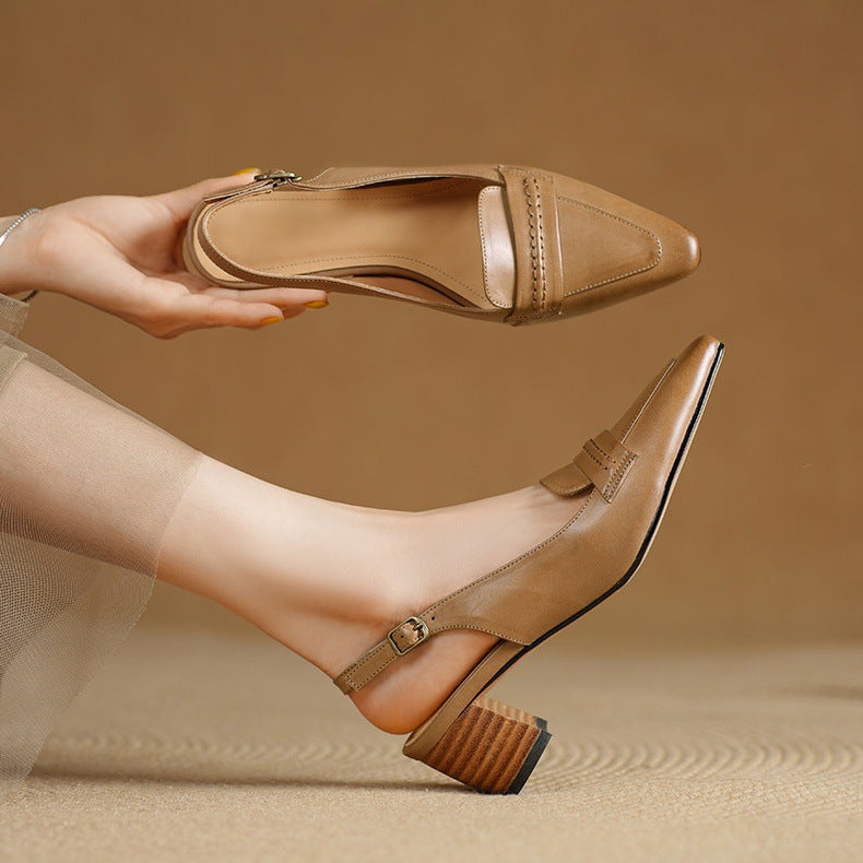Zoryl Genuine Leather Heels