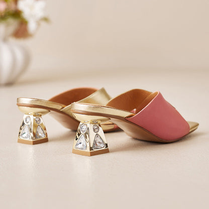 Avela Genuine Leather Toe-Loop Sandals