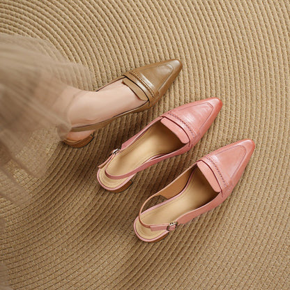 Zoryl Genuine Leather Heels