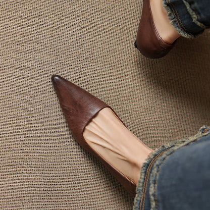 Bria Genuine Leather Heels