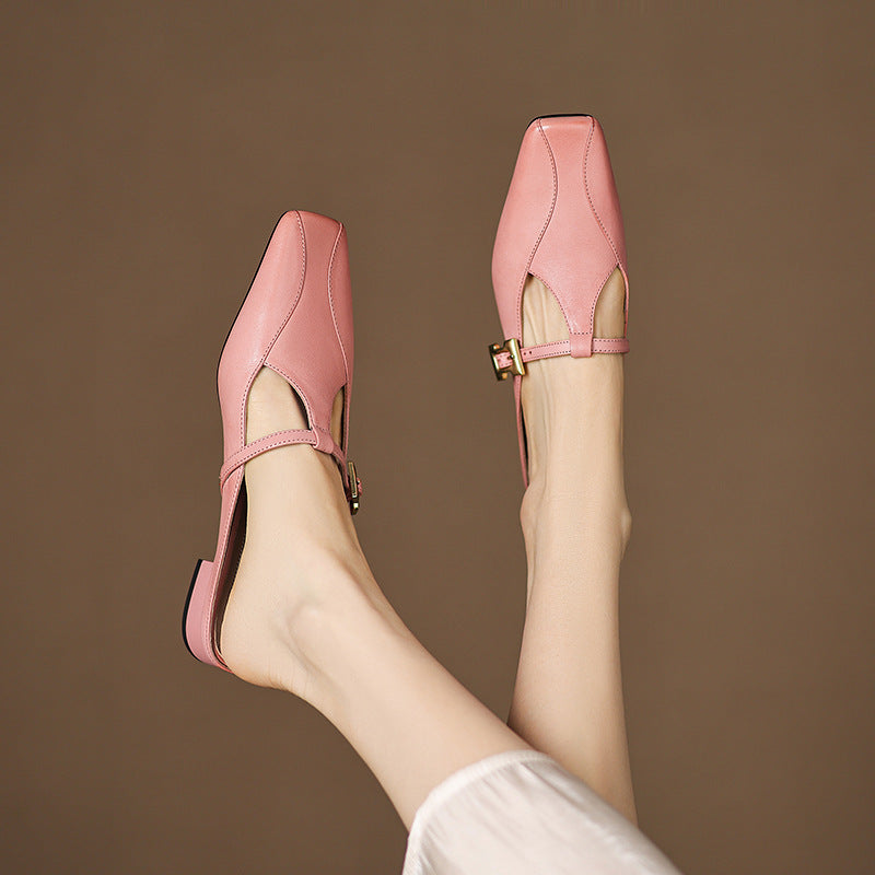 Keva Genuine Leather Mules