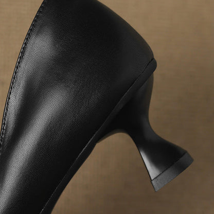 Elyia Genuine Leather Heels