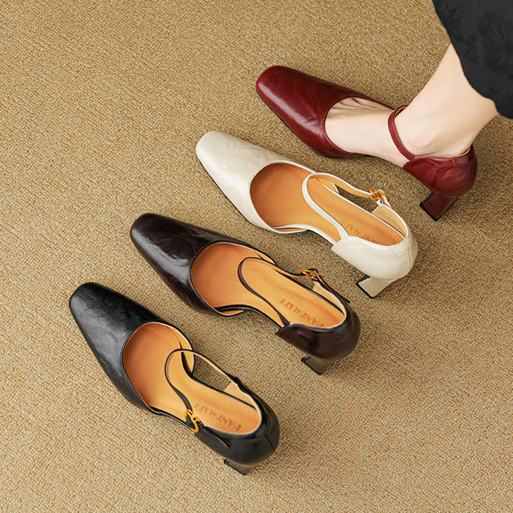 Amaris Genuine Leather Heels