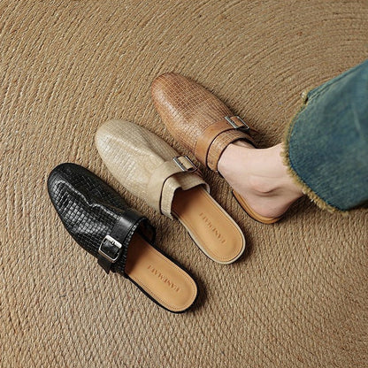 Hailey Genuine Leather Mules