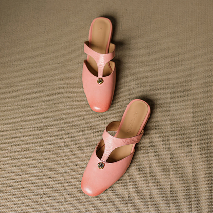 Corel Genuine Leather Mules