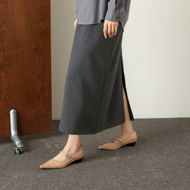 Zora Genuine Leather Heels