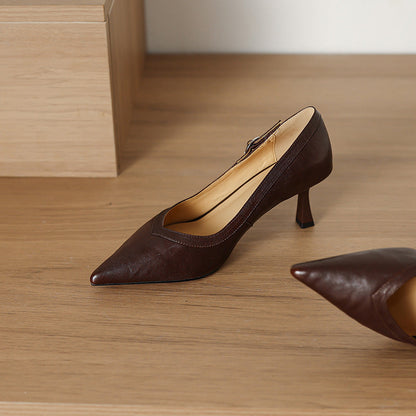 Corva Genuine Leather Heels