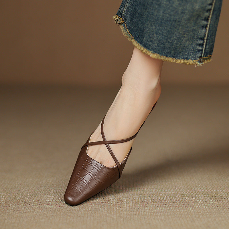 Velora Genuine Leather Mules