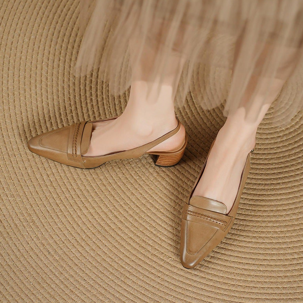 Zoryl Genuine Leather Heels