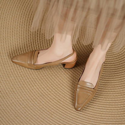 Zoryl Genuine Leather Heels