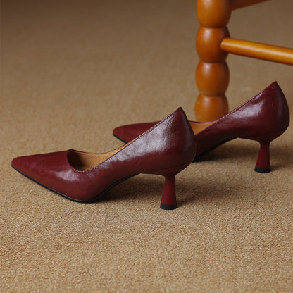 Elore Genuine Leather Heels