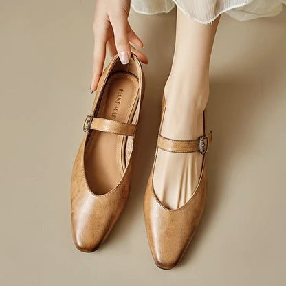 Roxel Genuine Leather Flats