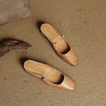 Esmer Genuine Leather Mules