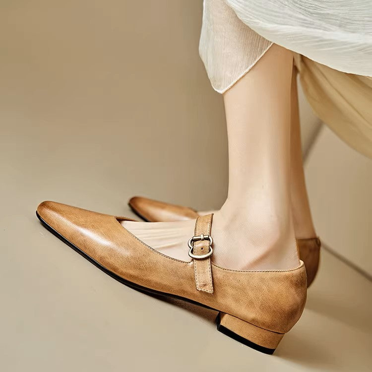 Roxel Genuine Leather Flats