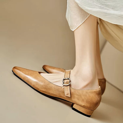 Roxel Genuine Leather Flats