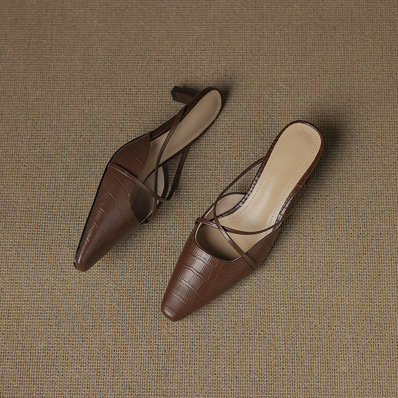 Velora Genuine Leather Mules