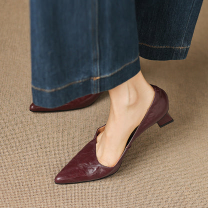 Jovia Genuine Leather Heels