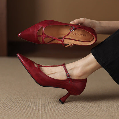 Marve Genuine Leather Pumps