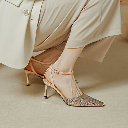 Viora Genuine Leather Heels