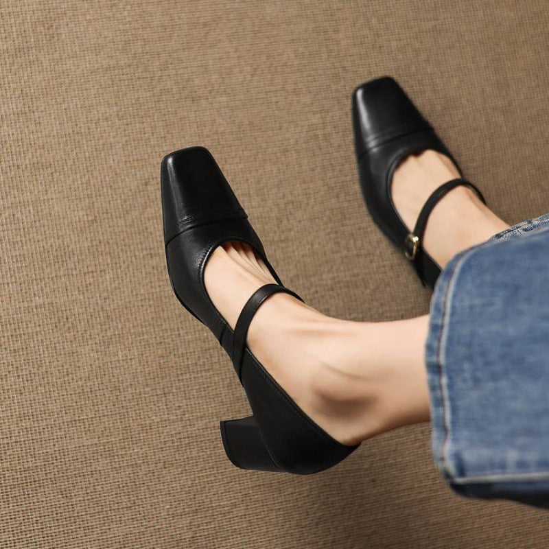 Brela Genuine Leather Heels