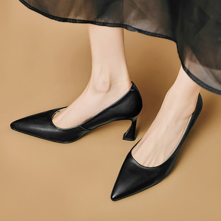 Lior Genuine Leather Heels