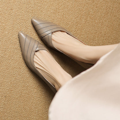 Lexa Genuine Leather Heels