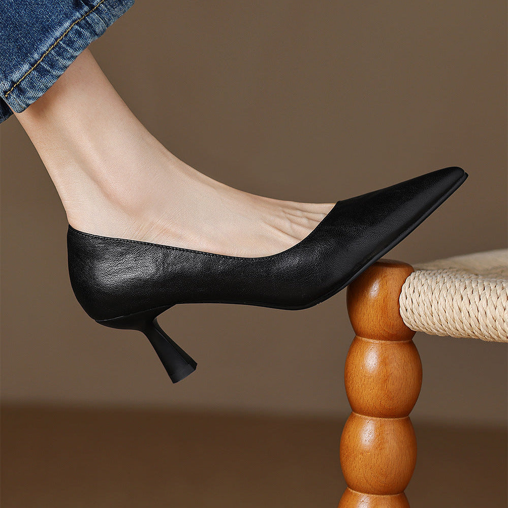 Elore Genuine Leather Heels