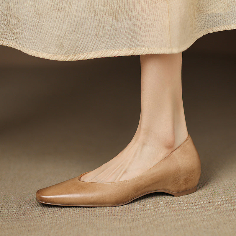 Lyra Genuine Leather Flats