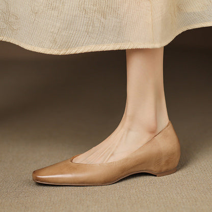 Lyra Genuine Leather Flats