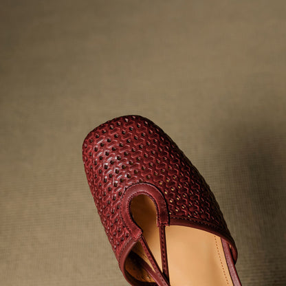 Opal Genuine Leather Slingbacks