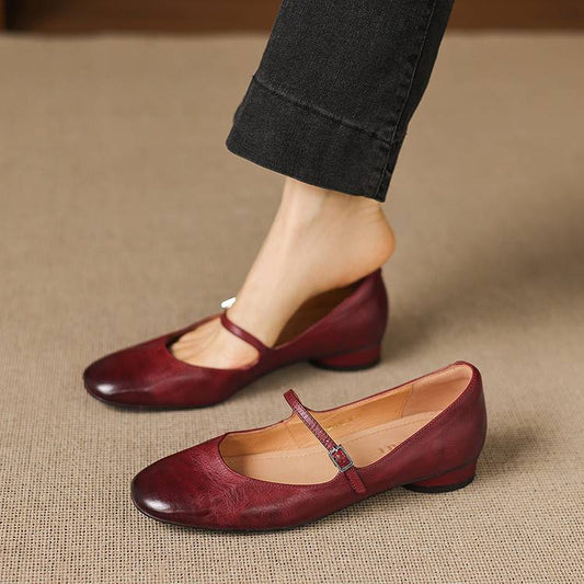 Felya Genuine Leather Flats
