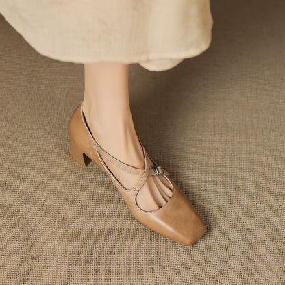 Ciora Genuine Leather Heels