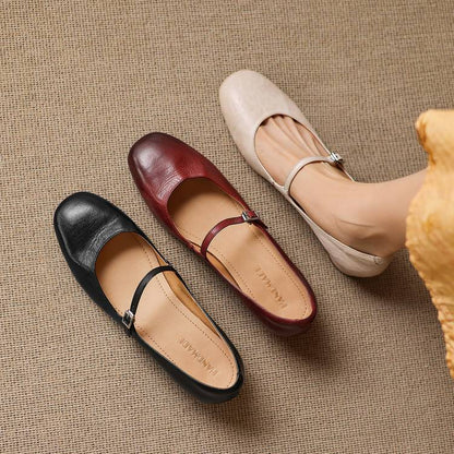 Felya Genuine Leather Flats