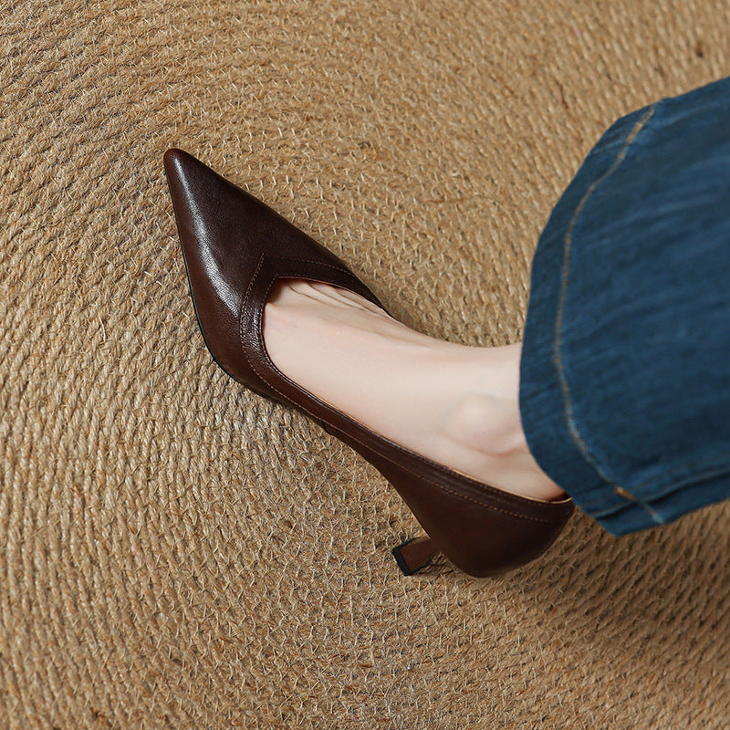 Corva Genuine Leather Heels