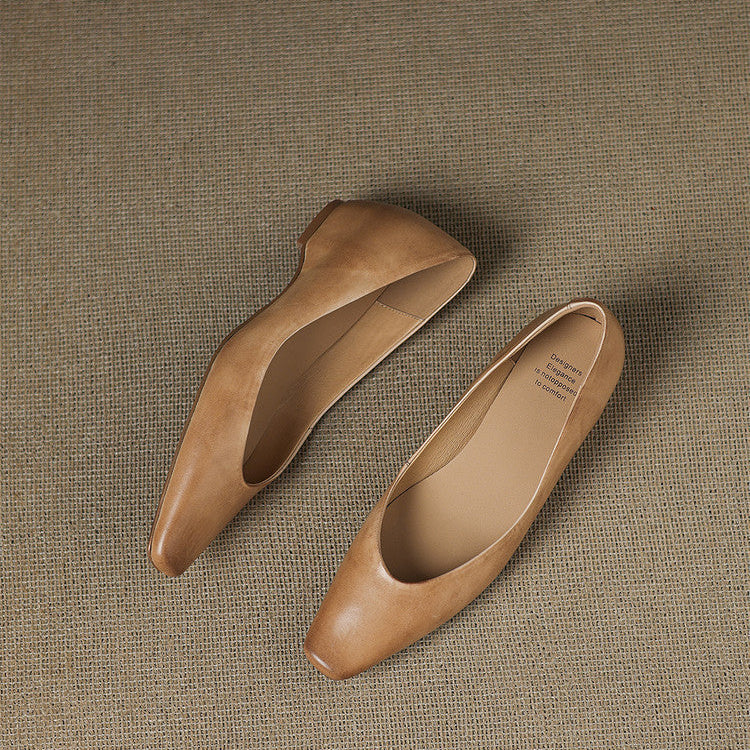 Lyra Genuine Leather Flats