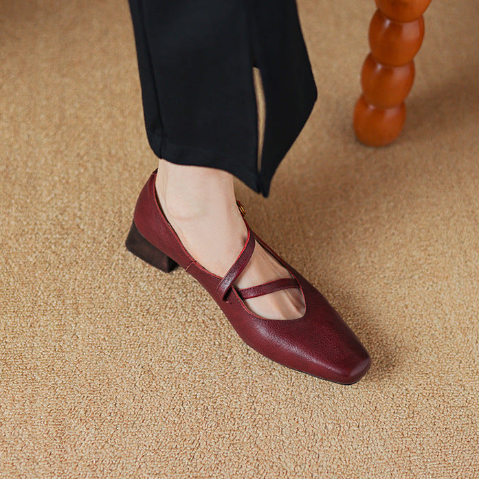 Orida Genuine Leather Heels