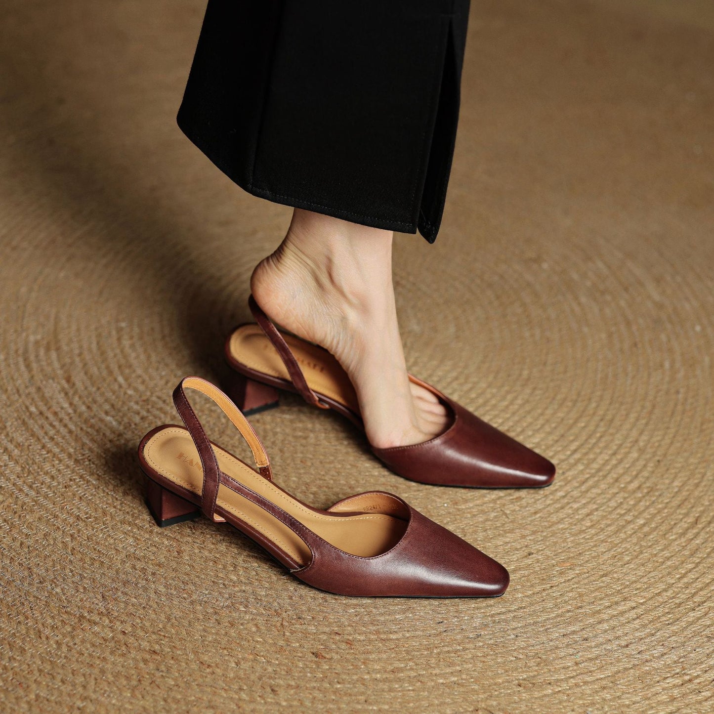 Elle Genuine Leather Heels