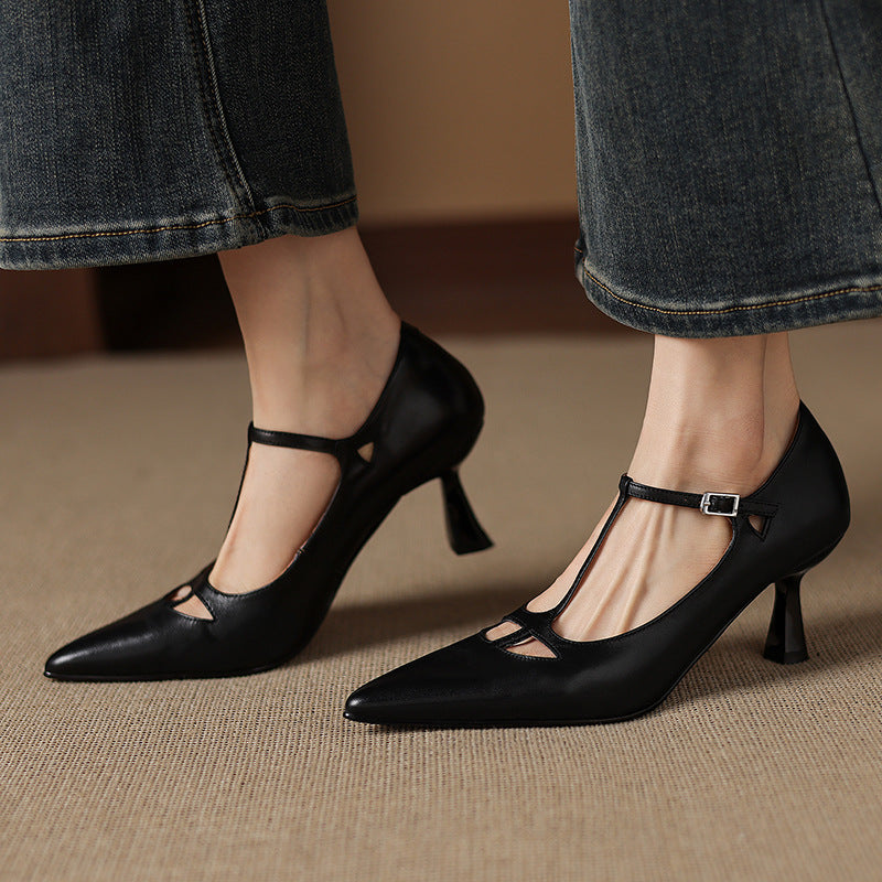 Marve Genuine Leather Pumps