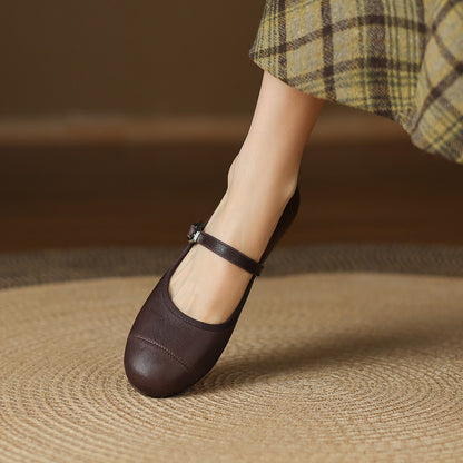 Bruna Genuine Leather Flats