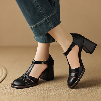 Atley Genuine Leather Heels