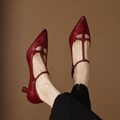 Marve Genuine Leather Pumps