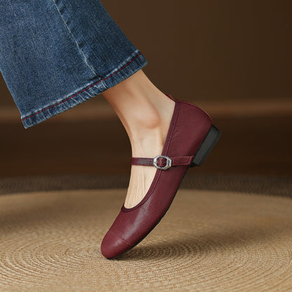 Bruna Genuine Leather Flats
